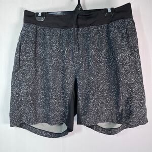 lululemon athletica Black and Gray Athletic Shorts